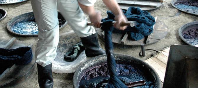 Indigo dyeing